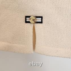 St. John Collection Sz 8 Cream Santana Knit Top & Skirt Set Quiet Luxury Elegant