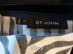 St John Collection Two-piece Anorak Jacket & Peplum Asymmetric Tunic Linen Blend
