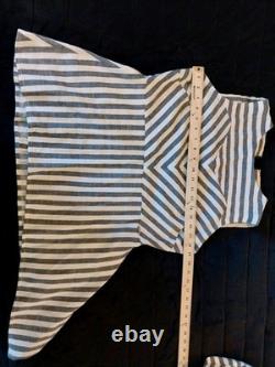St John Collection Two-piece Anorak Jacket & Peplum Asymmetric Tunic Linen Blend