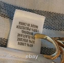 St John Collection Two-piece Anorak Jacket & Peplum Asymmetric Tunic Linen Blend
