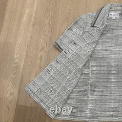 St John Collection USA Beige Tan Knit Set 2pc Shirt & Skirt Sz 16/12