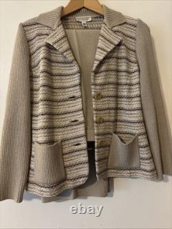 St. John Collection Women's Two Piece Knit Pants Set Jacket Petite Pants Size 2