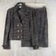 St John Collection Womens 2 Pc Tweed Double Breasted Blazer Skirt Suit Set Sz 6