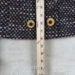 St John Collection Womens 2 pc Tweed Double Breasted Blazer Skirt Suit Set Sz 6