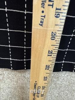 St. John Collection Womens Check Cardigan 4 WithSkirt 6 Knit Suit Set Outfit USA