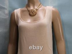 St. John Collection Yellow Jacket Skirt Top XL 14 12 16 3pc Suit Buttons Crochet