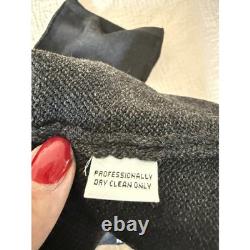 St John Collection by Marie Gray Knit Zipper Jacket Pants Suit Set Charcoal 8