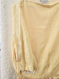 St John Collection by Marie Gray Pants Suit 2 Pc. Size 6 Yellow