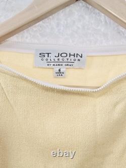 St John Collection by Marie Gray Pants Suit 2 Pc. Size 6 Yellow