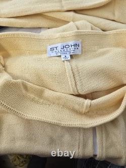 St John Collection by Marie Gray Pants Suit 2 Pc. Size 6 Yellow