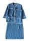 St. John Collection Size14 Light Blue Textured Tweed Jacket And Medium Skirt Set
