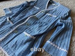 St. John Collection size14 light blue textured tweed jacket and medium skirt set