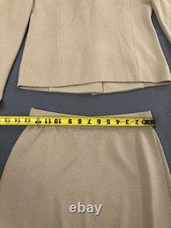 St John Knits Collection 2Pc Skirt Suit Set with Pockets size 2/P