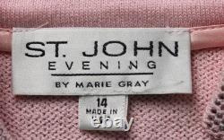 St John Women's Evening Collection Crystal Heart 2-Pc Set LB3 Pink Size 14