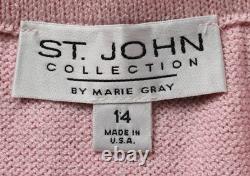 St John Women's Evening Collection Crystal Heart 2-Pc Set LB3 Pink Size 14