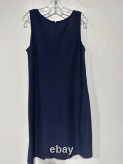 St John's Collection Shift Dress And Coat Set Size 10 Navy