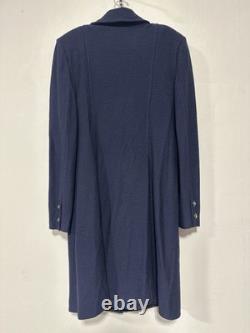 St John's Collection Shift Dress And Coat Set Size 10 Navy