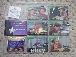 Star Trek Voyager Season One- Series Two Trading Cards Set Inc Binder