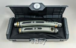 Star Wars Disneyland Galaxy's Edge ASHOKA TANO Lightsabers + TWO Blades Gift Set