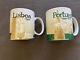 Starbucks Global Icon Set Of Two Coffee Mugs Lisboa And Portugal-2013