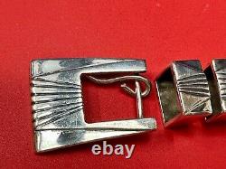 Sterling Silver Vintage 2 Ranger belt buckle set with two keepers