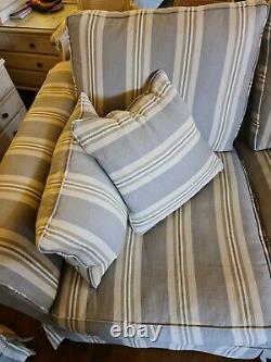 Striped Double Sofas as set of two. £195 each or £350 for both. Collection only