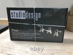 Studio Design Collection Fleur 2 Handle Widespread Polished Nickel Faucet