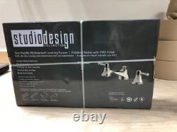 Studio Design Collection Fleur 2 Handle Widespread Polished Nickel Faucet