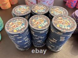 Super Poker World Custom Ceramic Poker Chip Set Cash & Tournament 800+ Chips