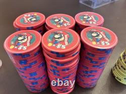 Super Poker World Custom Ceramic Poker Chip Set Cash & Tournament 800+ Chips