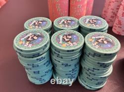 Super Poker World Custom Ceramic Poker Chip Set Cash & Tournament 800+ Chips