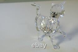 Swarovski Crystal Clear Cat Mother Standing 861914 with two Kittens 3 pc set