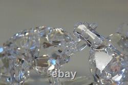 Swarovski Crystal Clear Cat Mother Standing 861914 with two Kittens 3 pc set