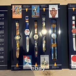 Swatch Limited Edition Historical Olympic Games Collection Set of 9 Watches