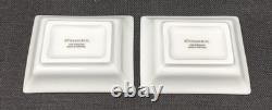 TIFFANY & Co. Mini Tray Small Plate Square Ceramic White Turquoise