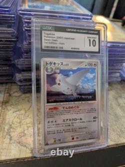 (TOP POP 14) CGC 10 GEM MINT Togekiss DPBP#204 Dawn Dash Japanese Holo Pokemon