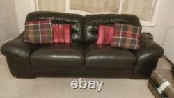 TWO 3 Seater Leather Settees (Quick Collection Needed)