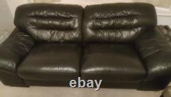 TWO 3 Seater Leather Settees (Quick Collection Needed)