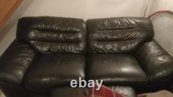 TWO 3 Seater Leather Settees (Quick Collection Needed)