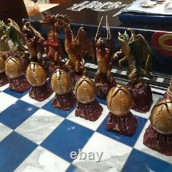 TWO Deagostini Collectable Harry Potter chess sets, Wizard & Dragon + magazines