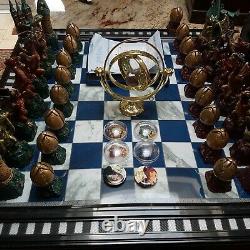 TWO Deagostini Collectable Harry Potter chess sets, Wizard & Dragon + magazines