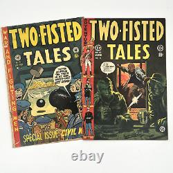 TWO-FISTED TALES #31 and #41 Golden Age War (EC Comics 1953-1955) Jack Davis