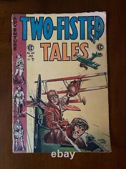 TWO-FISTED TALES (Fort Ord) EC SET. Five Comics. Brittle Pages