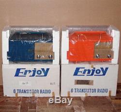= TWO UNBUILT = portable vintage transistor AM radio receiver RARE 1970s KIT SET