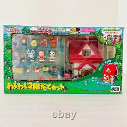 Takara Animal Crossing WakuWaku Two Story House Set Furniture Figure From Japan