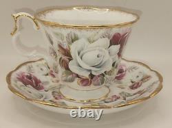 Tea Cup Saucer Royal Albert Summer Bounty Pearl Bone China England