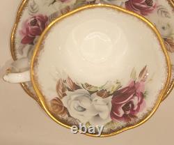 Tea Cup Saucer Royal Albert Summer Bounty Pearl Bone China England