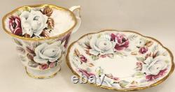 Tea Cup Saucer Royal Albert Summer Bounty Pearl Bone China England