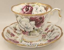 Tea Cup Saucer Royal Albert Summer Bounty Pearl Bone China England