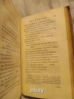 The Comedies Of Terence George Colman 1768 two vol set 2nd edition